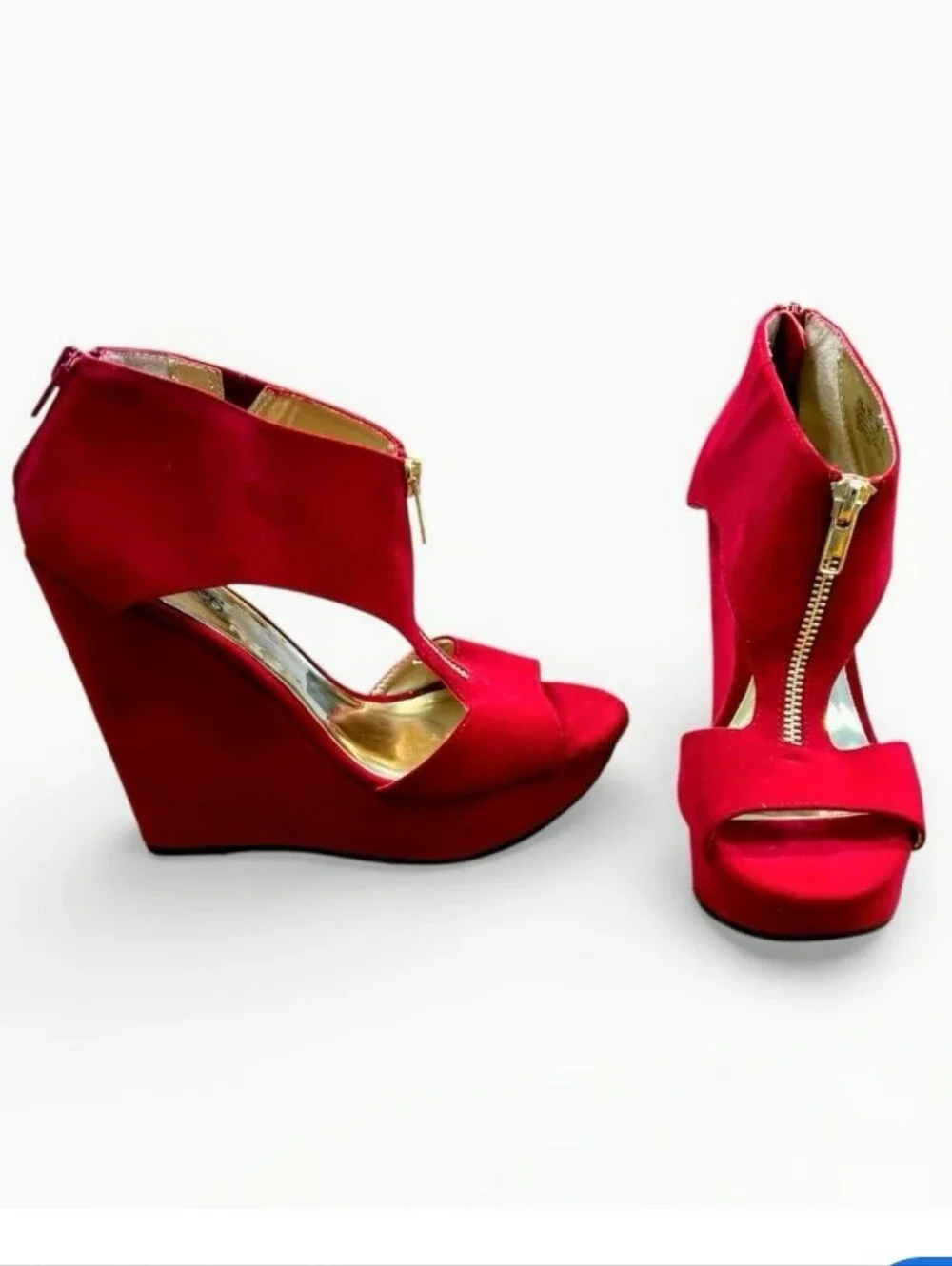 Carlos Santana Red Zip Wedge
